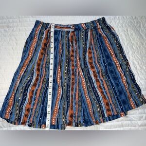 Vintage Striped Multicolor Women's Skirt